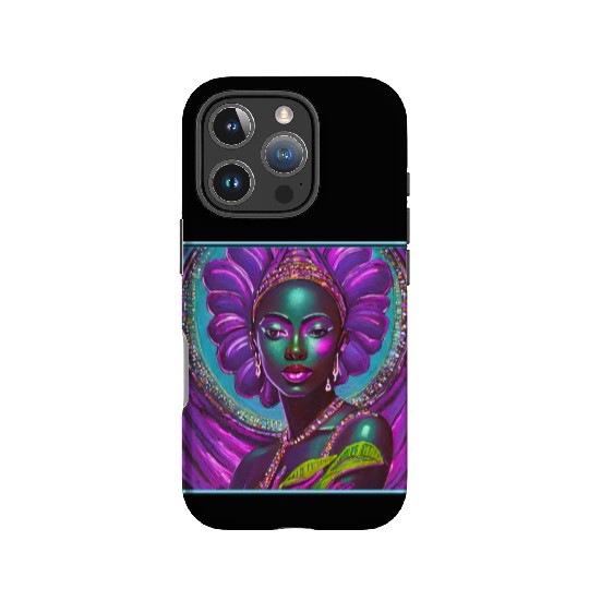African Goddess Violet Nurturing Me - 1 IPhone Cases