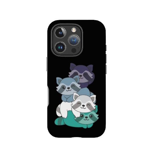 Oriented Aroace Flag Pride Lgbtq Cute Raccoon IPhone Cases
