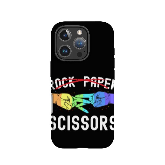 Lesbian Pride Rock Paper Scissors Funny LGBTQ IPhone Cases