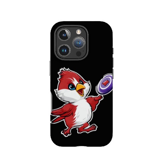 Cardinal Frisbee Fun: Vibrant Cardinal Design for IPhone Cases