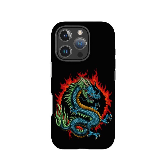 Angry Japanese Dragon IPhone Cases