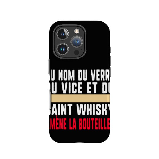 Au Nom Du Verre Du Vice Et Du Saint Whisky Amène IPhone Cases