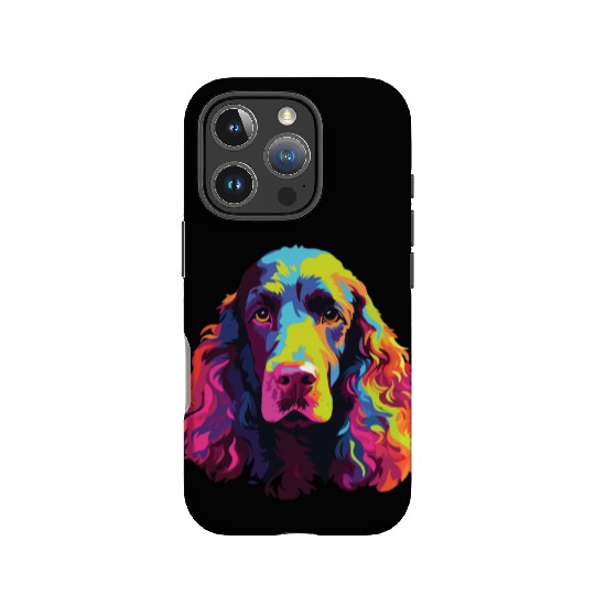 Watercolor Colorful Irish Water Water Spaniel IPhone Cases
