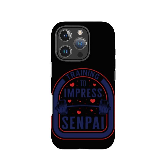 Training To Impress Senpai Gym Anime IPhone Cases