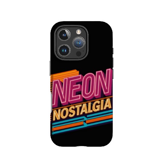 Neon Nostalgia: Pay homage to the retro neon aesth IPhone Cases