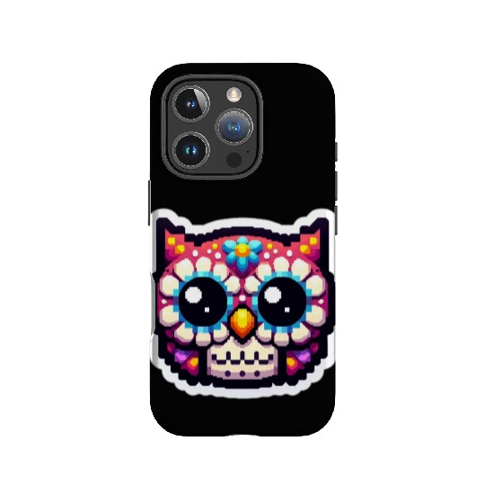 Cute Dead Sugar Owl , day of the dead owl IPhone Cases