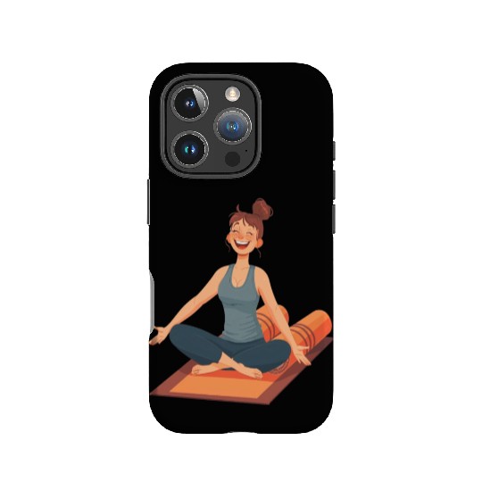 Joyful Yoga Moment Meditation Pose IPhone Cases
