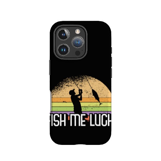 Fish Me Luck Funny Lake River Fishing Pun Boating IPhone Cases