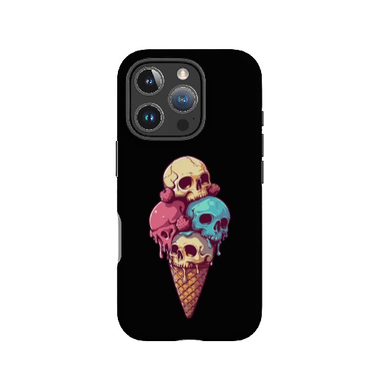 skull ice cream IPhone Cases