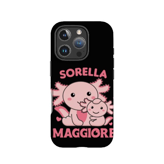I Will Be Big Sister 2022 For Siblings axolotl IPhone Cases