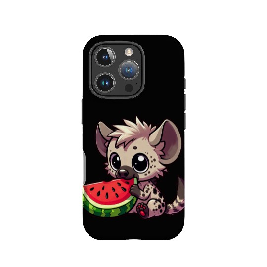 Hyena with Watermelon Summer Fruit IPhone Cases
