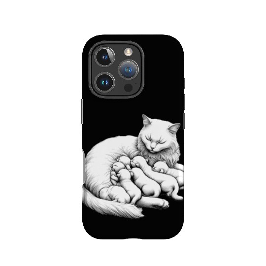 Breastfeeding Mother Cat IPhone Cases