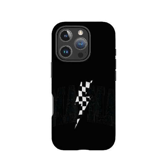 Checkered Mama Lightning Bolt Mothers Day Mother IPhone Cases