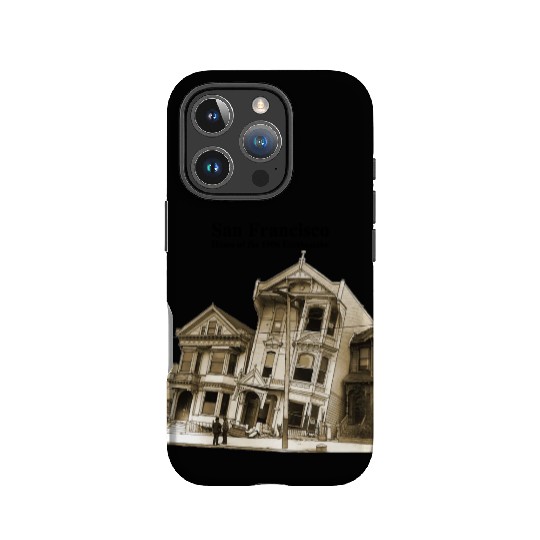 San Francisco 1906 Earthquake Illustration URM IPhone Cases