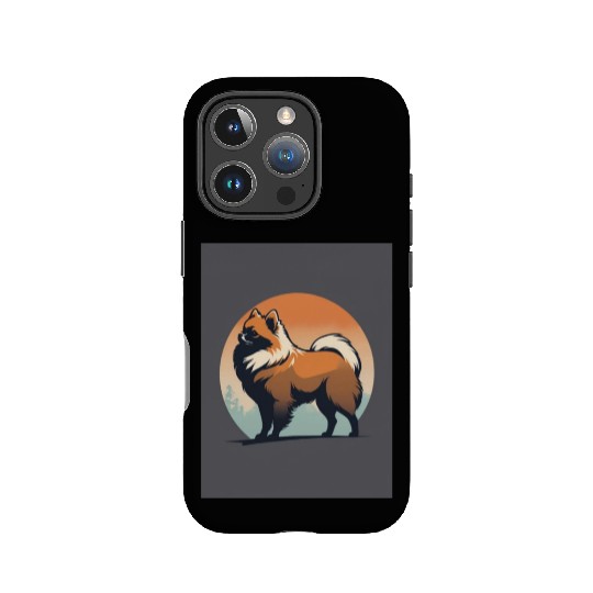 Pomeranian Dog 3 - Japanese Old Vintage IPhone Cases