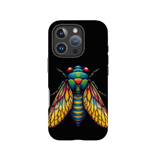 Colorful Cicada Insect Great Eastern Brood Cicada IPhone Cases