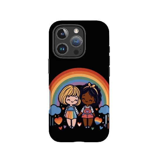 Cute Lesbian Sapphic Whitey Melanin Rainbow Pride IPhone Cases