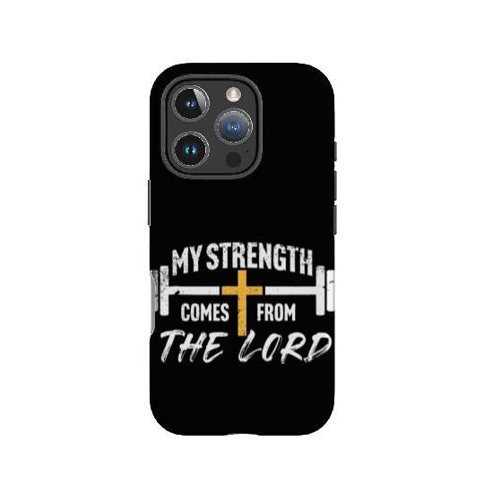 My Strength Christian Men Bible Verse Gym Workout IPhone Cases