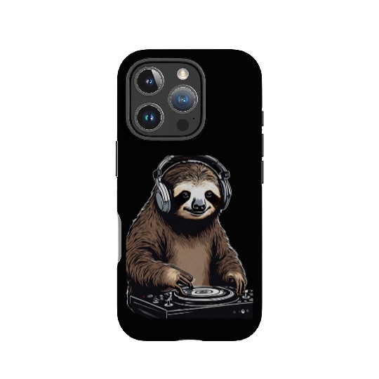 Sloth DJ IPhone Cases