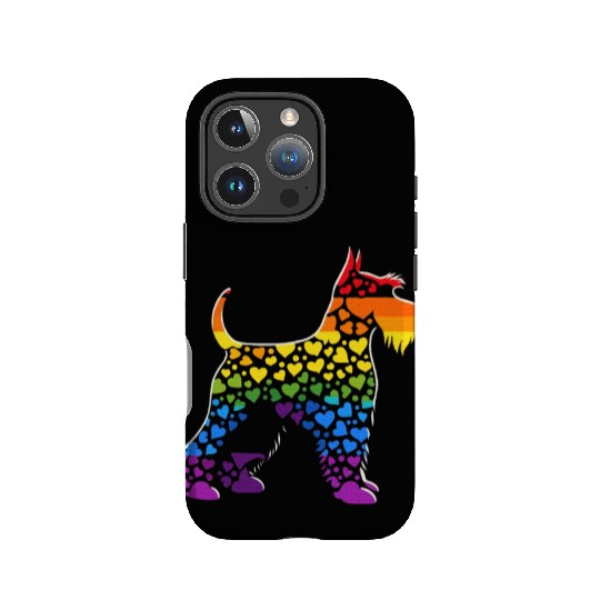 Miniature Schnauzer Rainbow LGBT Gay Pride Lesbian IPhone Cases