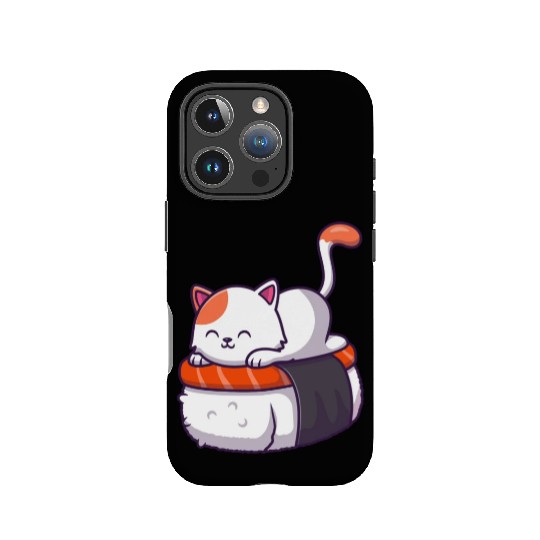 Sushi Cat Lover Japanese Kawaii Anime Neko Manga IPhone Cases
