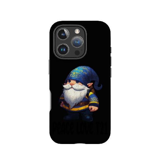 t21 gnomes Peace Love IPhone Cases