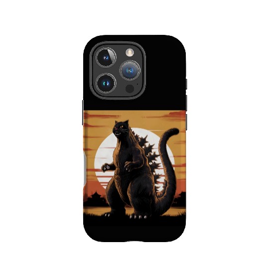 Catzilla Cat Japanese Art Funny Cat Gifts IPhone Cases