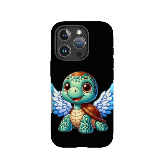 Angel Turtle with Wings and Halo IPhone Cases