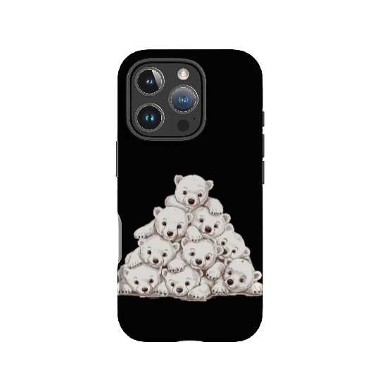 Pile of Baby Polar Bears IPhone Cases