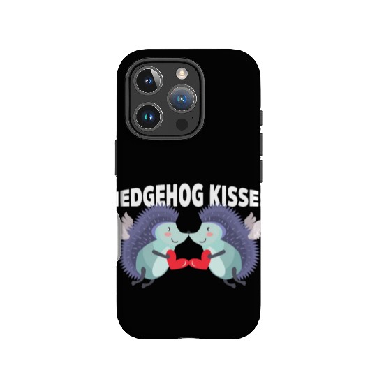 Hedgehog Kisses Funny Two Hedgehog Lover Partner IPhone Cases