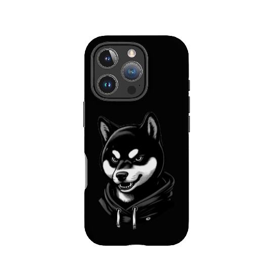 Fierce Shiba Inu in IPhone Cases