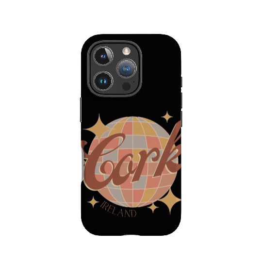 Cork City Ireland Retro Vintage Disco ball design IPhone Cases