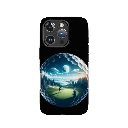 Twilight A Golf Dream Scape Surreal Golfing Course IPhone Cases