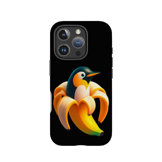 Banana Penguin Funny Anthropomorphic fruit Animals IPhone Cases