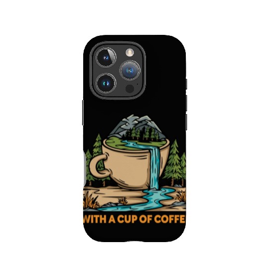 coffe n nature mountains Classic IPhone Cases
