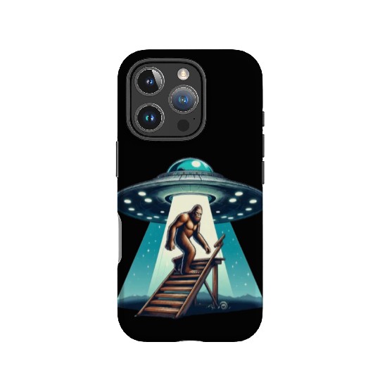 Bigfoot and the UFO IPhone Cases