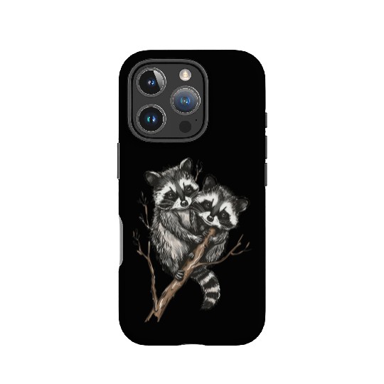 Opossum and raccoon IPhone Cases