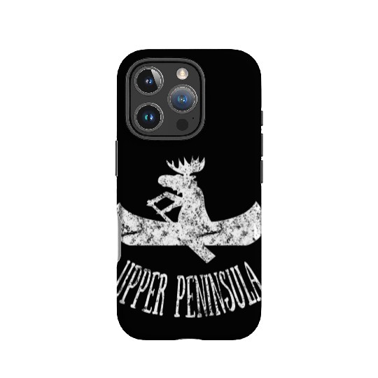 Yooper Moose Upper Peninsula Moose Canoe IPhone Cases
