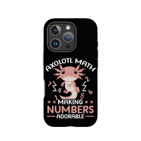 Axolotl Math Teacher Mexican Salamander Amphibian IPhone Cases