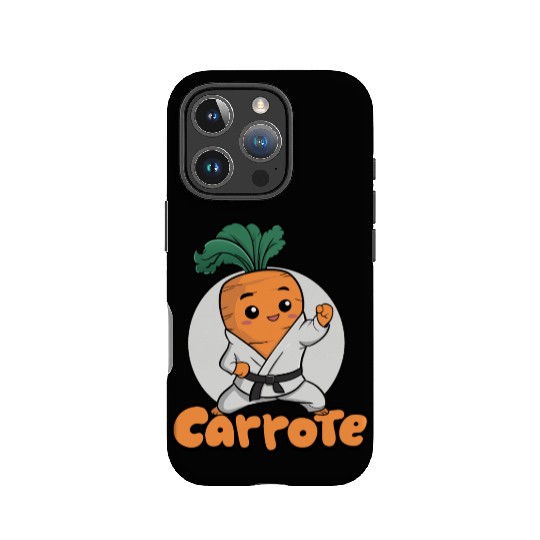 Cute Karate Carrot Design IPhone Cases