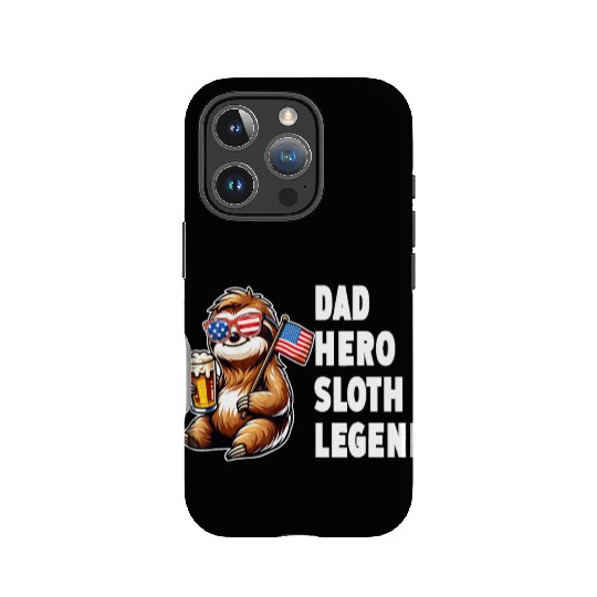 American sloth dad IPhone Cases
