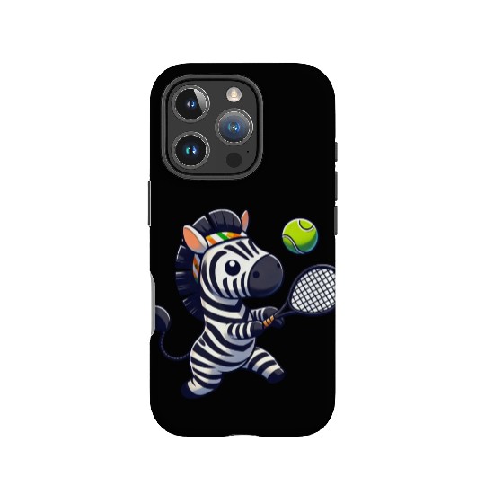 Zebra tennis player tennis club tennis match IPhone Cases