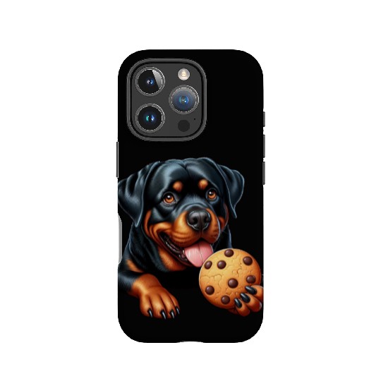Rottweiler dog T-Rex cookie treat sweet IPhone Cases