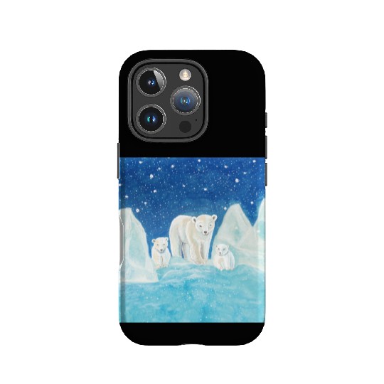 Polar Bears (Ursus maritimus) - Bear Mother & Cubs IPhone Cases