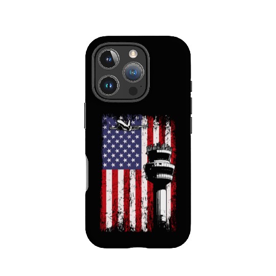 American Flag US, air traffic controller IPhone Cases