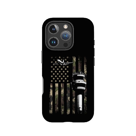 American Flag US, air traffic controller IPhone Cases