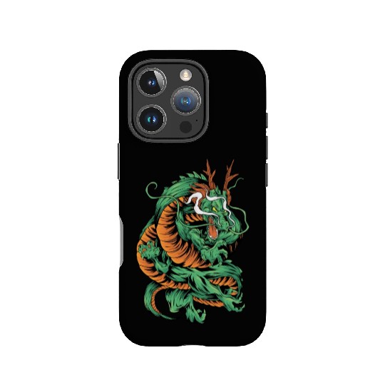 Angry Japanese Dragon Tattoo IPhone Cases