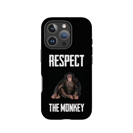 Respect The Monkey Photo Funny Primate Ape Lover IPhone Cases