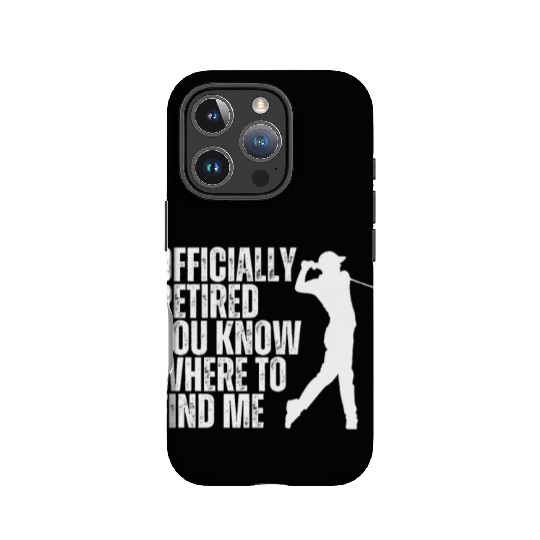 Golfing Officially Retired Funny Retirement Golf IPhone Cases