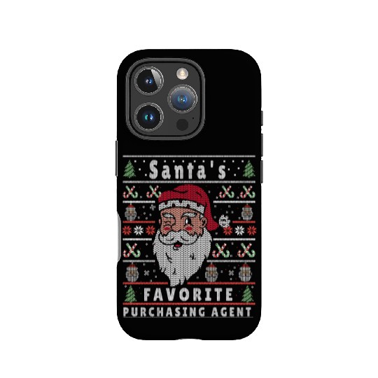 Santas XMAS Ugly Christmas Purchasing-Agent IPhone Cases